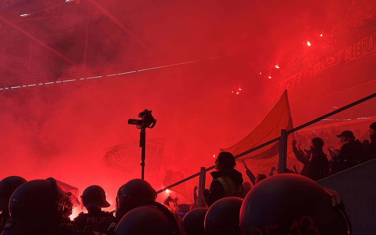 Pyrotechnik in der Arena