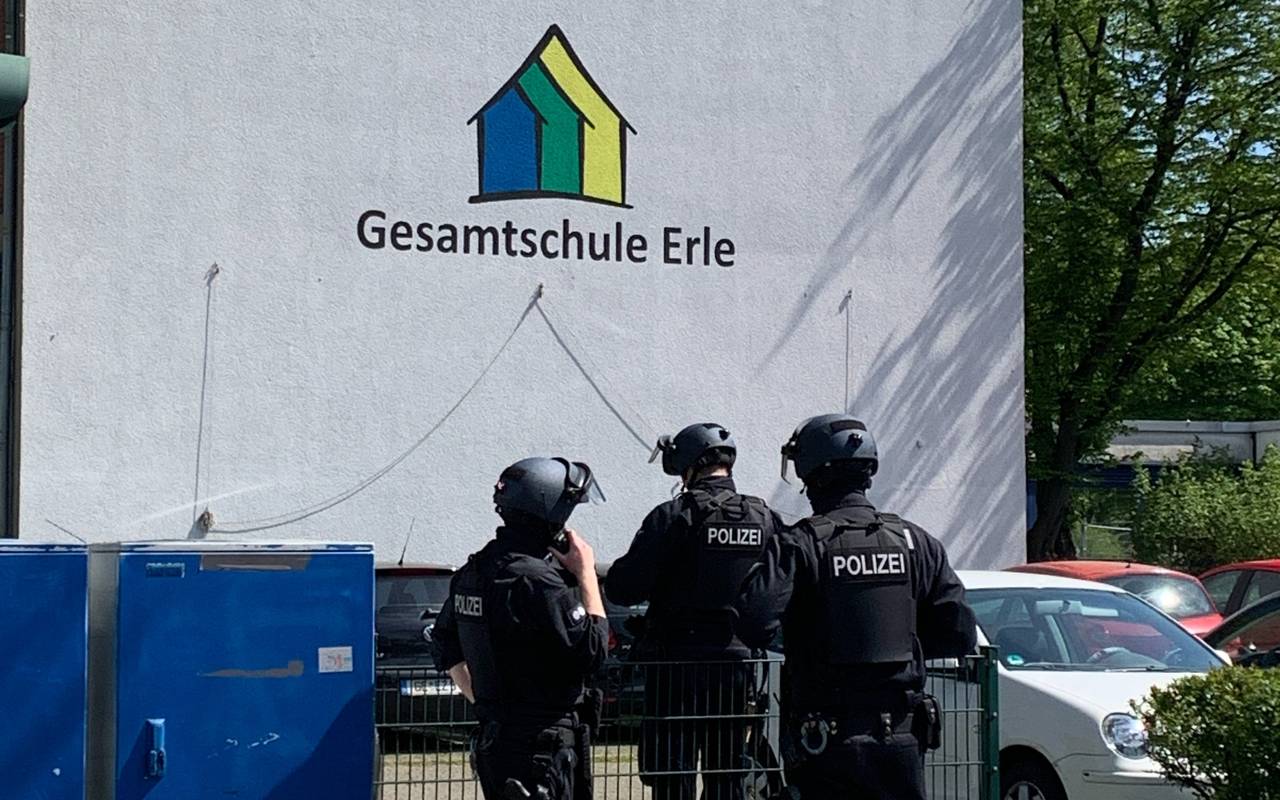 Amokdrohung Gesamtschule Erle