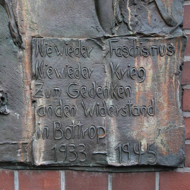 Die Gedenktafel für die Opfer des NS-Regimes in Bottrop