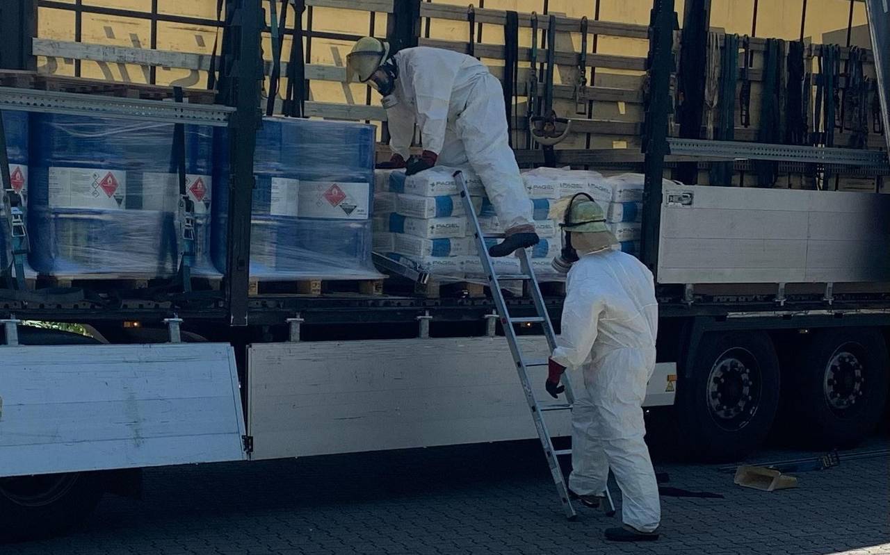 Gefahrguteinsatz an der Beisenstraße in Gladbeck