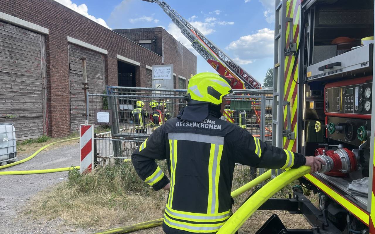 Feuer Lokschuppen Gelsenkirchen-Bismarck
