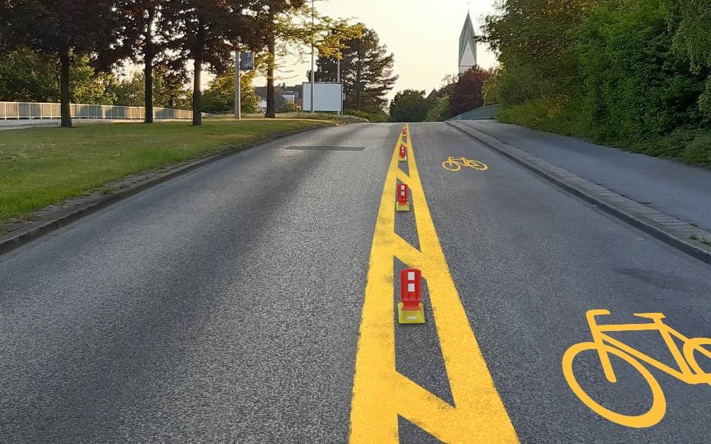 Verkehrsversuch Buersche Straße