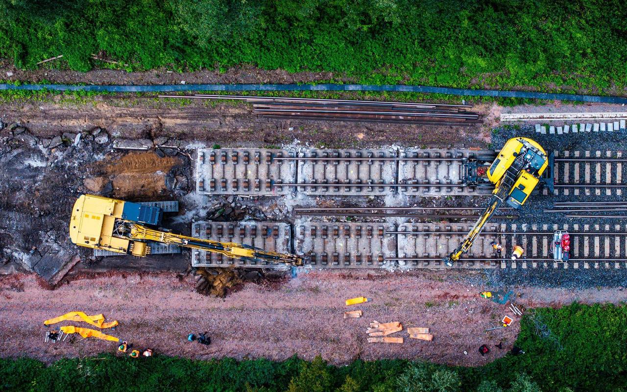Gleiserneuerung bei Bahn-Generalsanierung Berlin-Hamburg