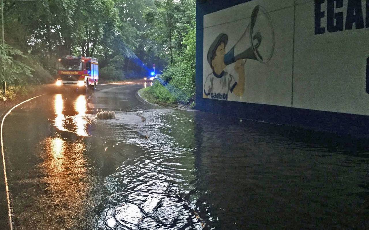 Eine vollgelaufene Unterführung in Gelsenkirchen