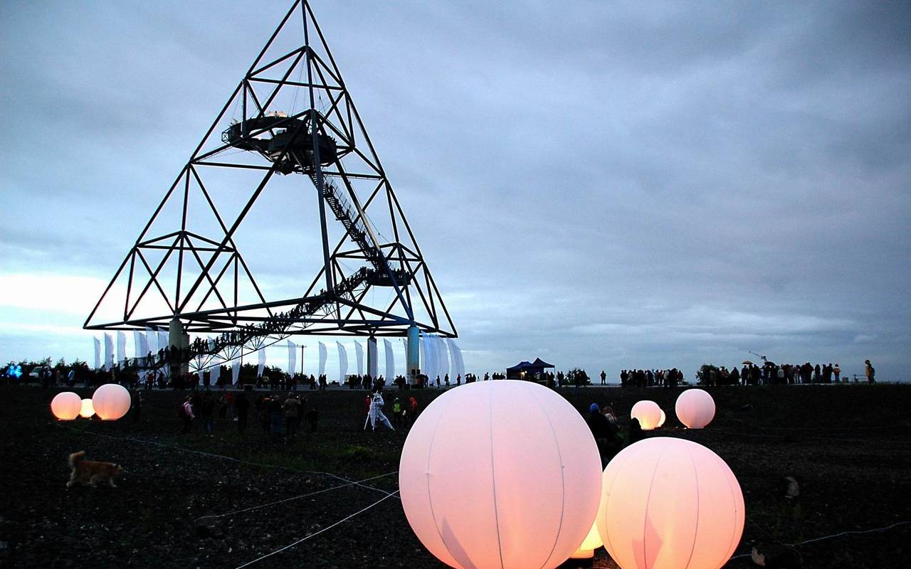 Der Tetraeder in Bottrop bei der Extraschicht