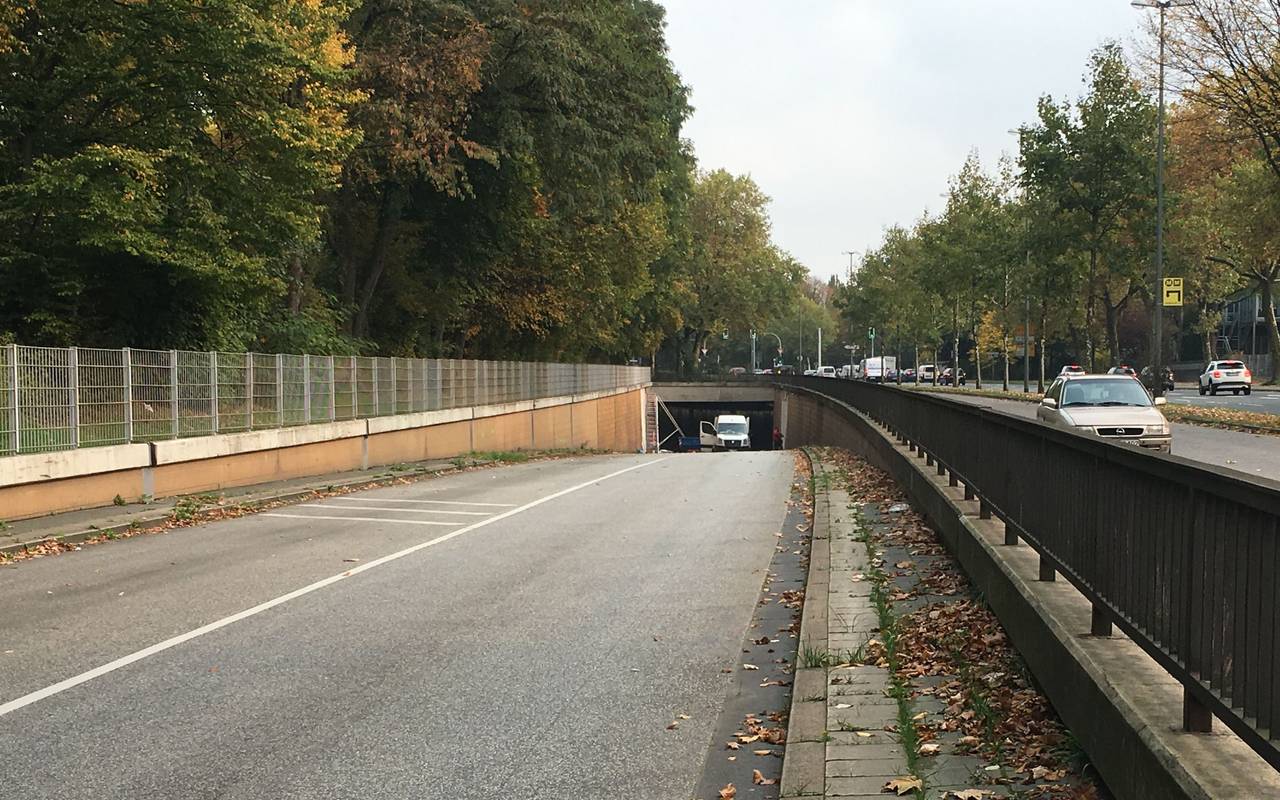 Bild mit Ausfahrt Vincketunnel in Gelsenkirchen-Buer