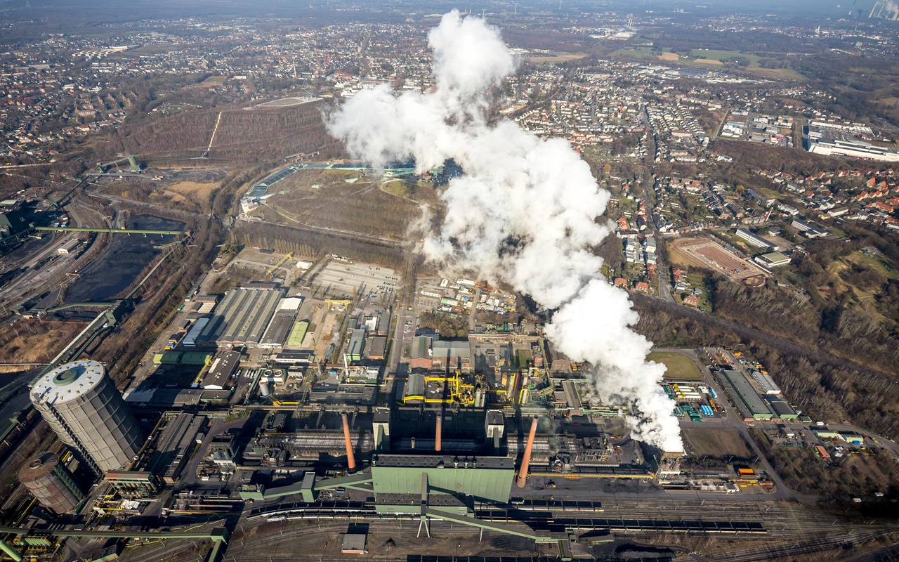 Luftbild der Kokerei Prosper in Bottrop
