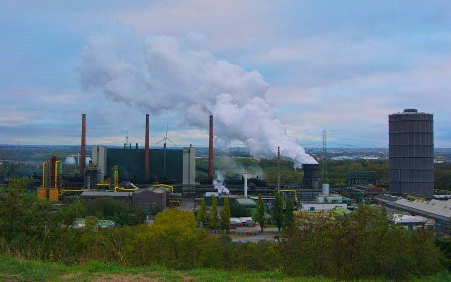 Luftbild der Kokerei Prosper in Bottrop