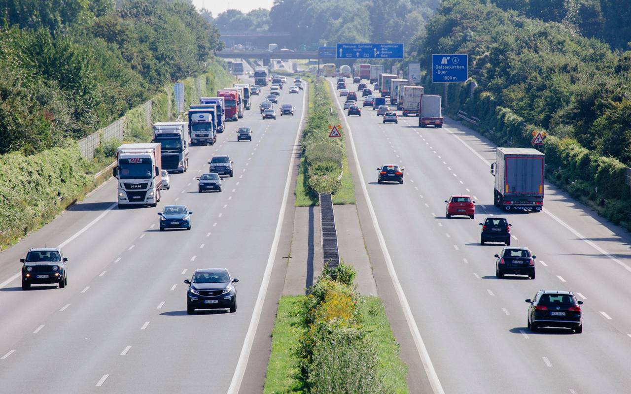 Symbolbild der A2 in Höhe Gelsenkirchen.