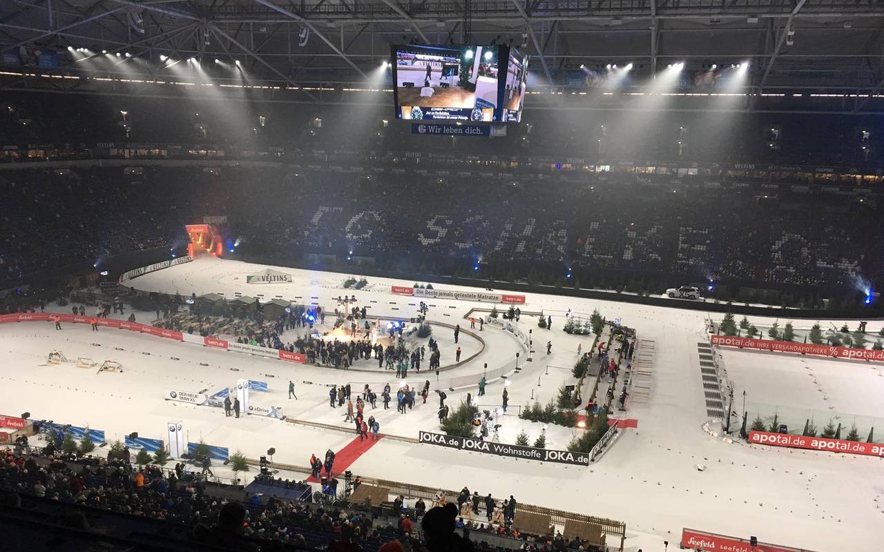 Bild vom Biathlon auf Schalke.