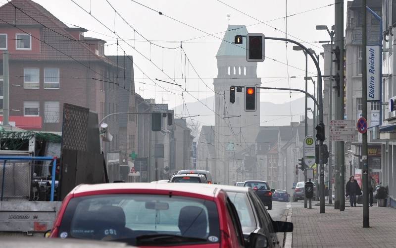Horster Straße: Blick von Buer in Richtung Vinckestraße