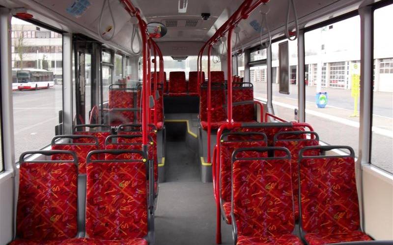 Fahrgastraum eines Busses der Vestischen