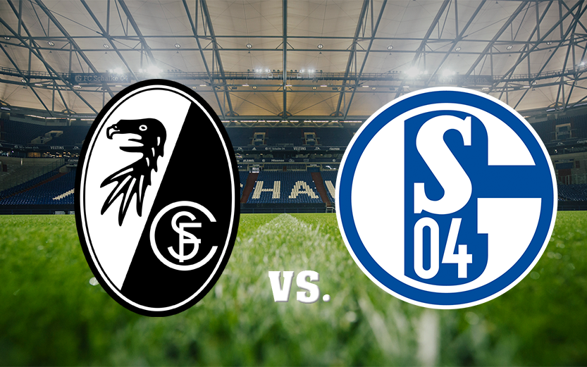 Die beiden Vereinslogos von Schalke und Freiburg.