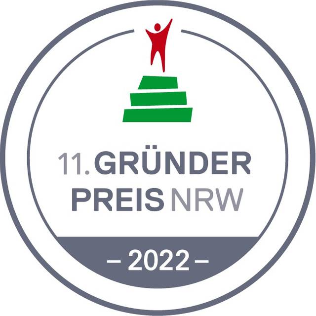 Das Logo des Gründerpreises NRW 2022