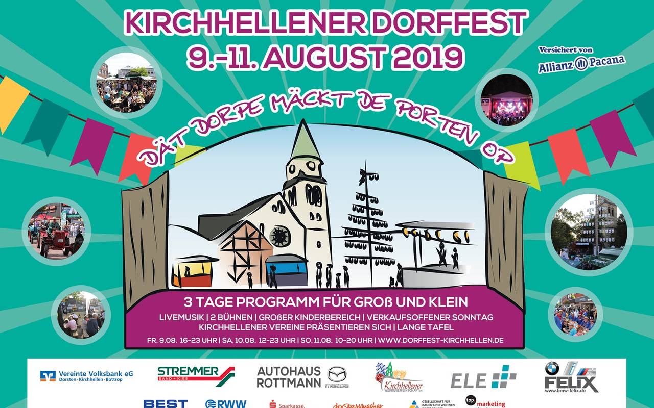 Plakat zum Kirchhellener Dorffest