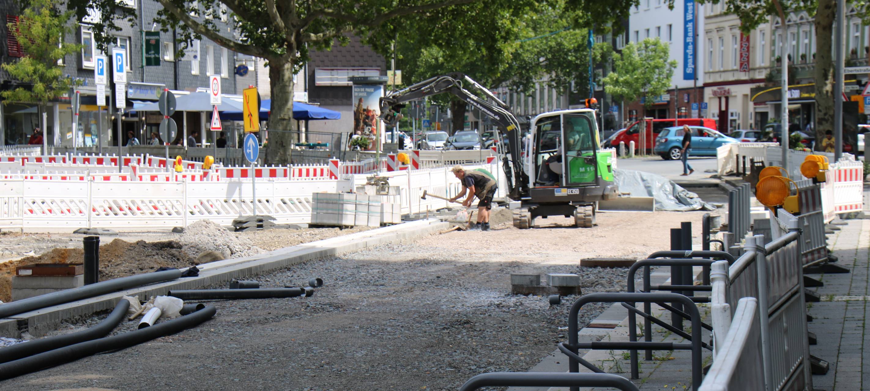 Baustelle Ebertstraße Gelsenkirchen