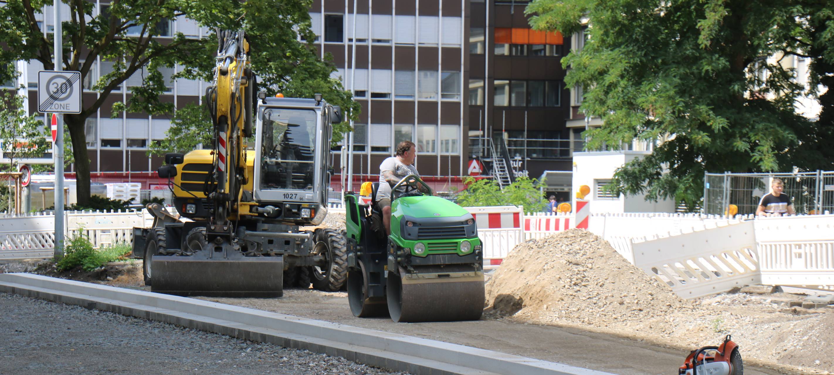Baustelle Ebertstraße/Vattmannstraße