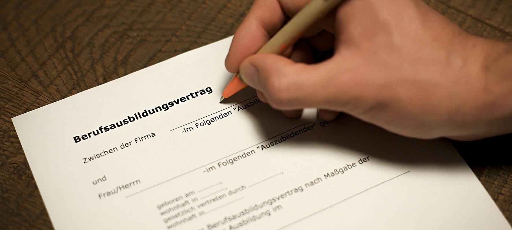Ausbildungsvertrag