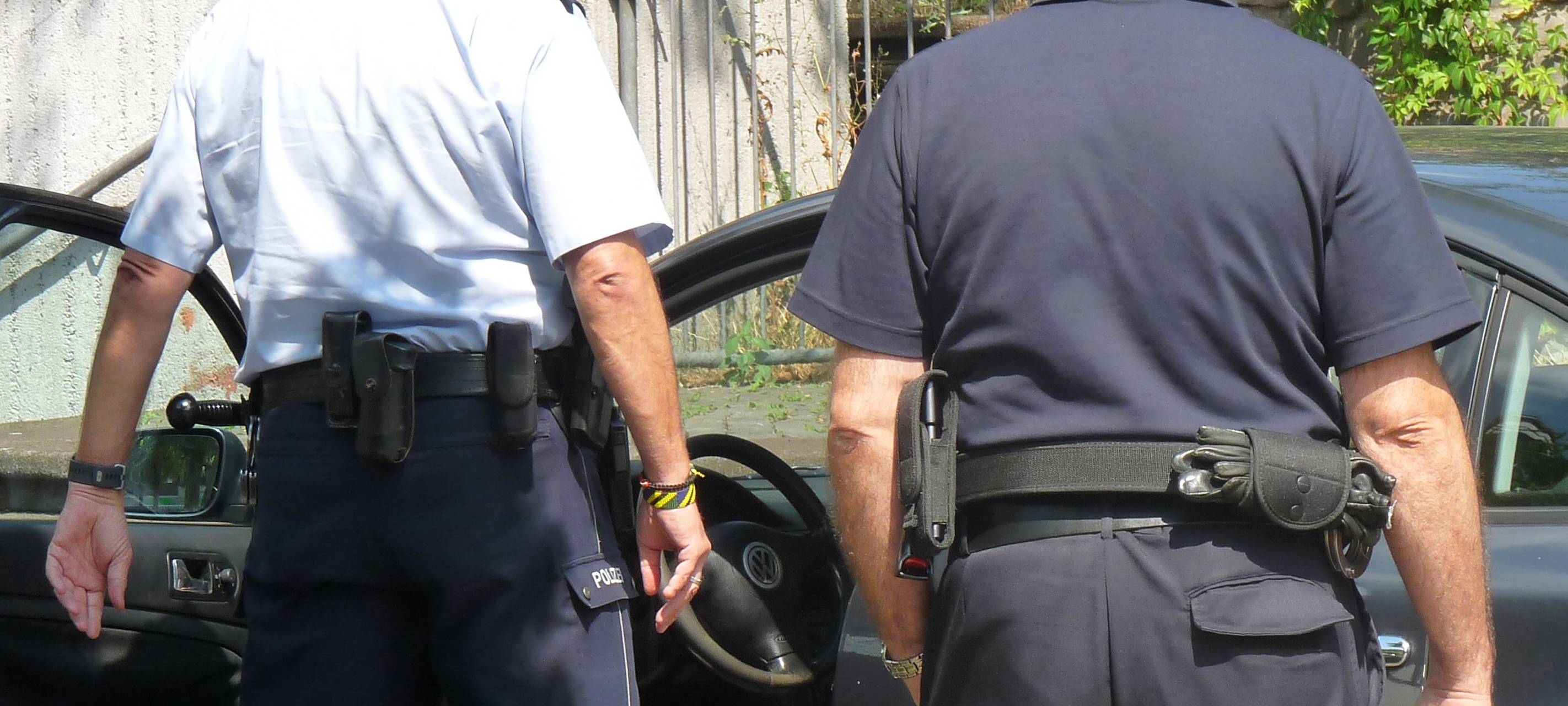 Kontrolle der Polizei