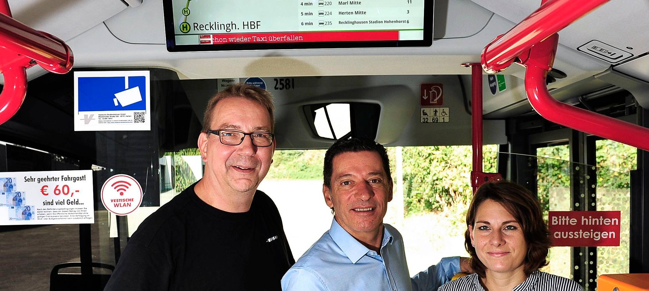 Vestische Bus Anzeige