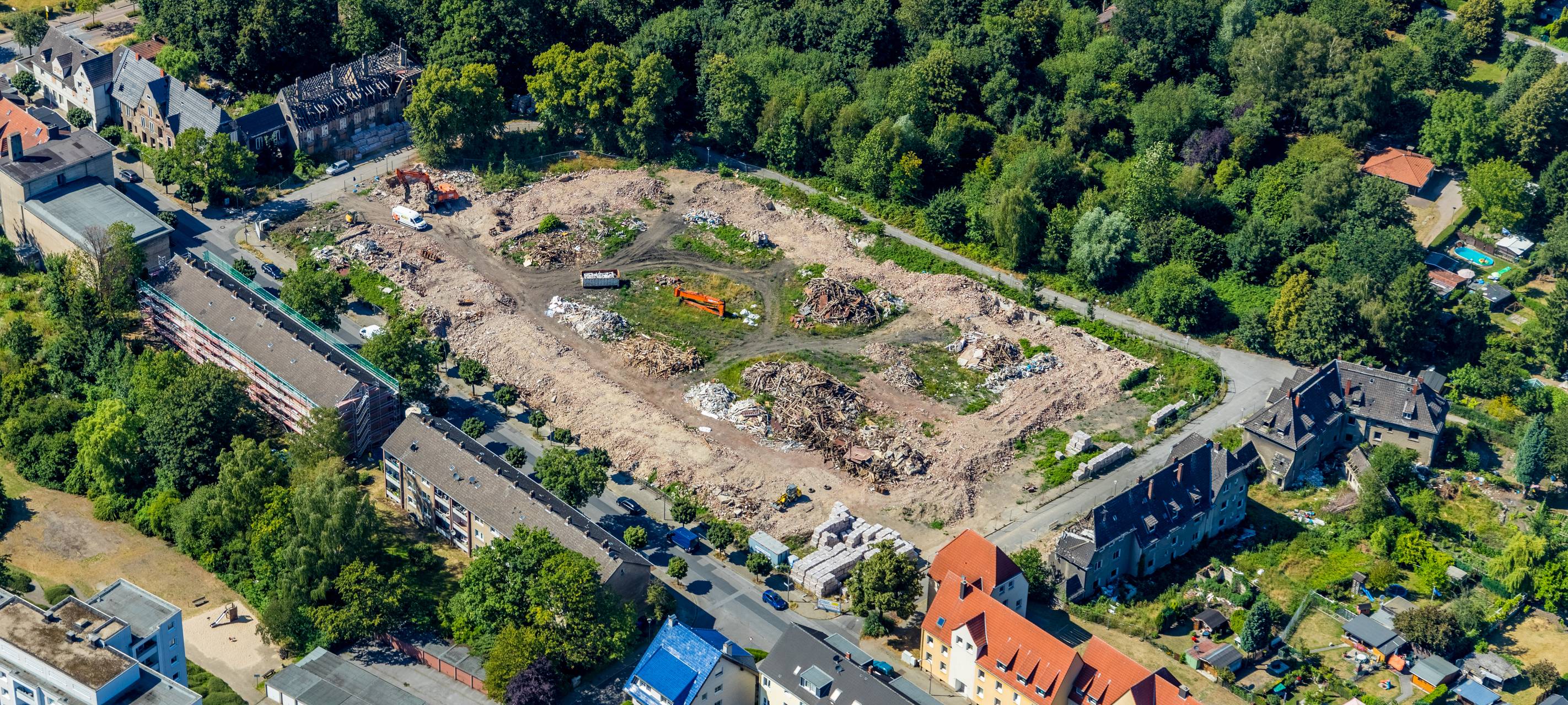 Abriss Schlägel & Eisen-Siedlung Gladbeck
