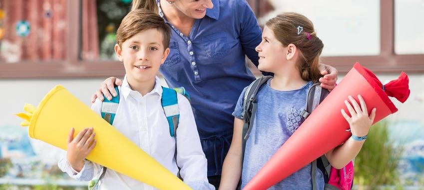 I-Dötzchen beim Schulanfang