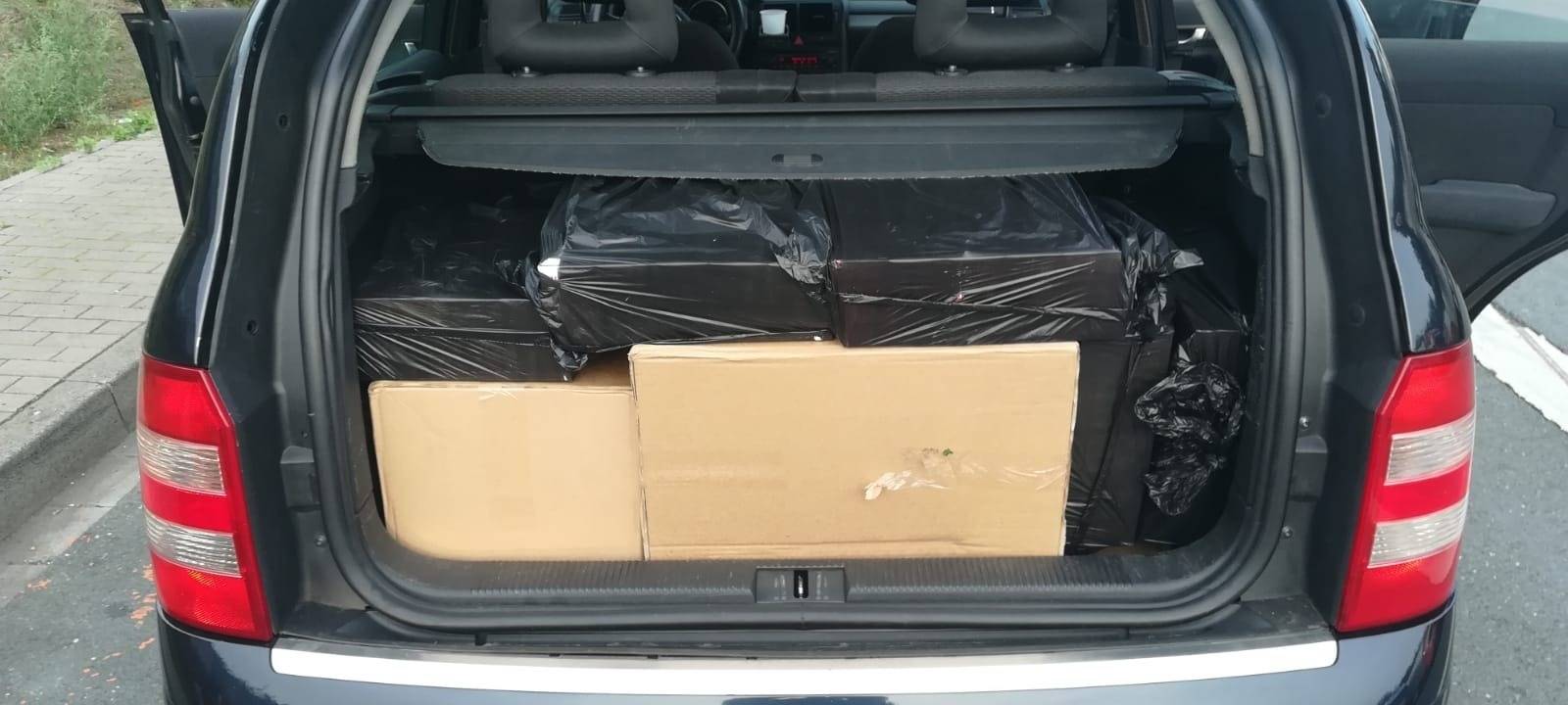 Geschmuggelte Zigaretten auf der A2