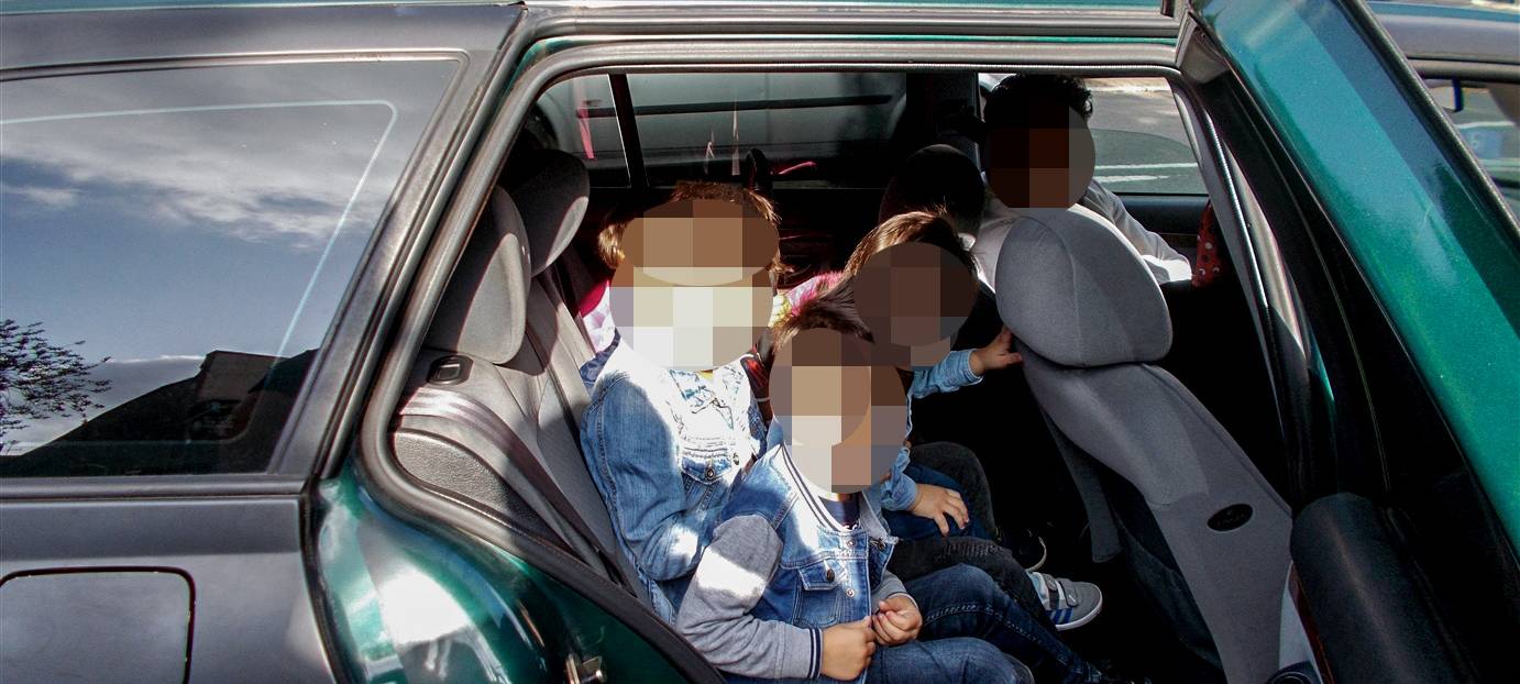 Nicht angeschnallte Kinder in Ückendorf