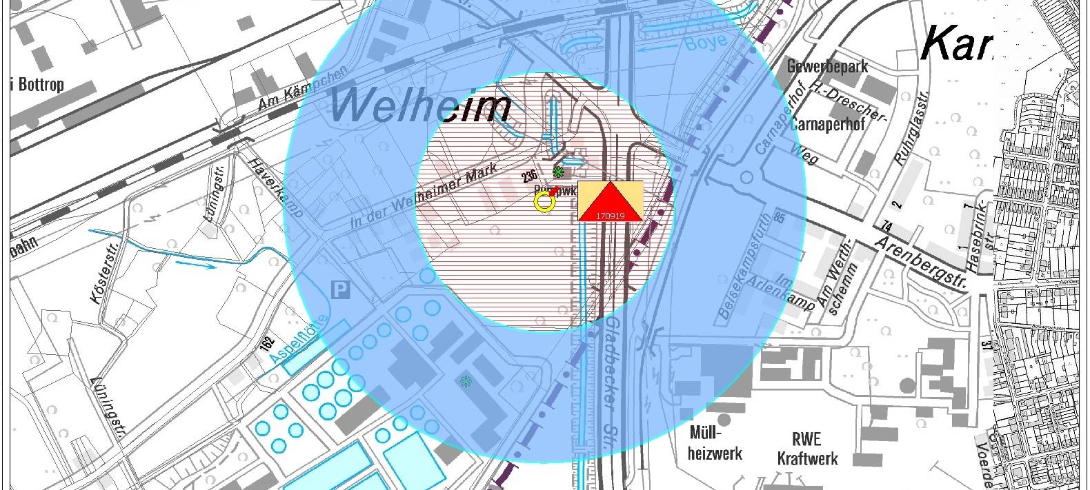 Bombenentschärfung Welheimer Mark Bottrop
