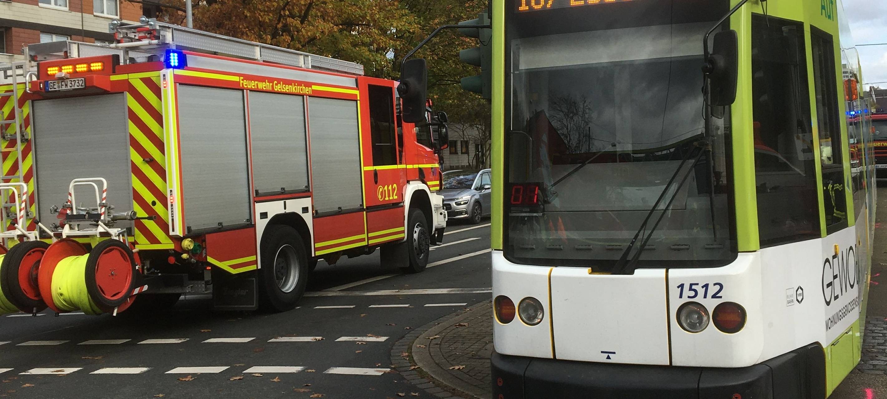 Straßenbahn-Unfall Gelsenkirchen-Feldmark