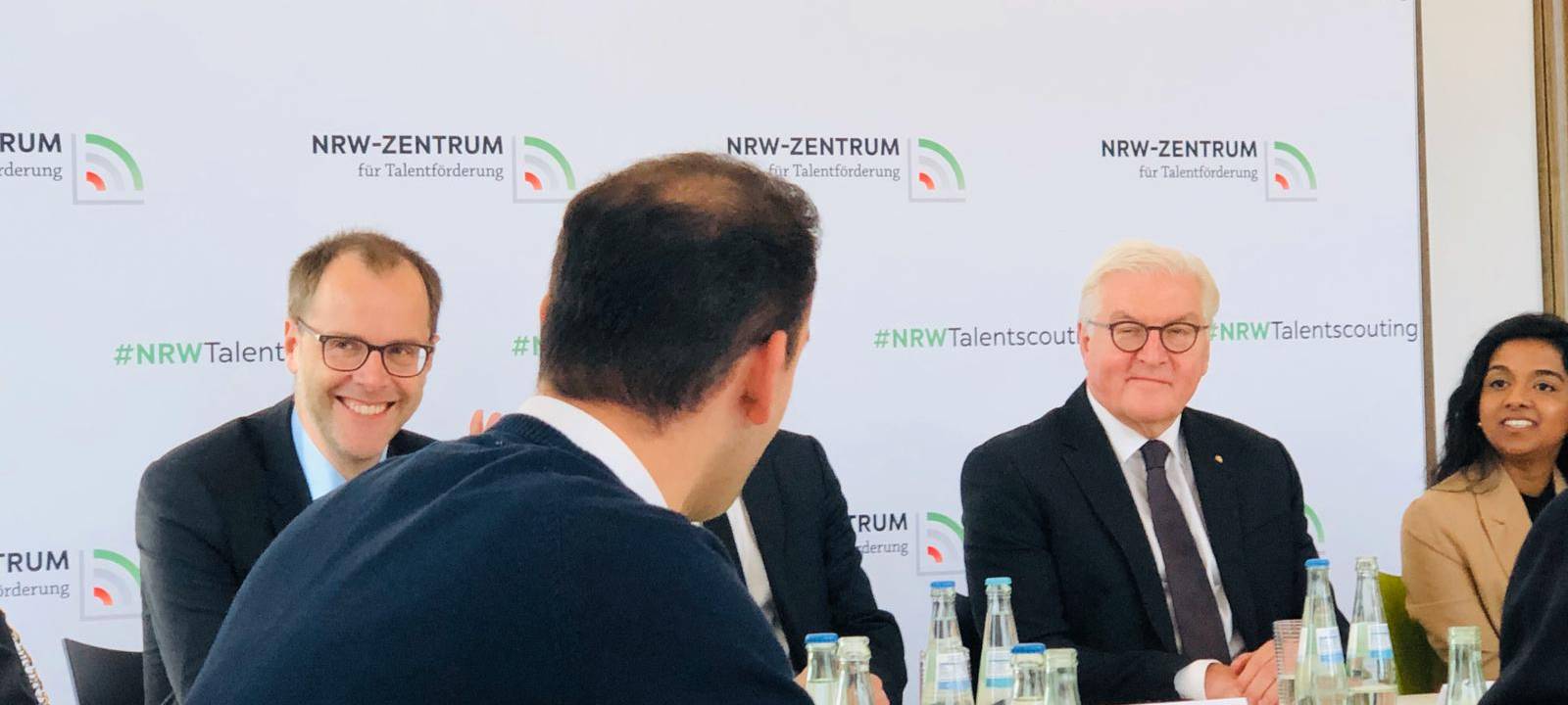 Bundespräsident Frank-Walter Steinmeier zu Gast beim NRW-Zentrum für Talentförderung in Gelsenkirchen-Ückendorf.