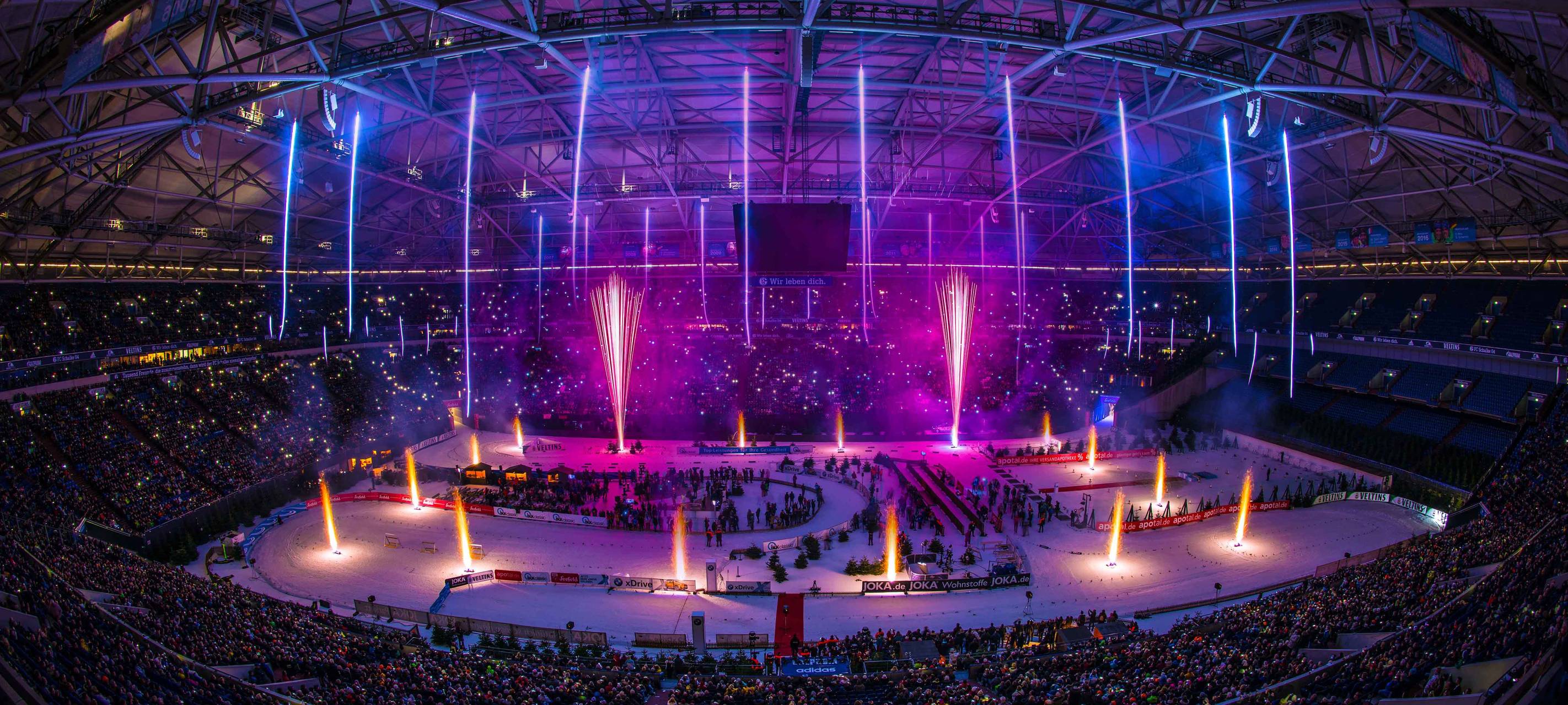 Feuerwerk Biathlon auf Schalke