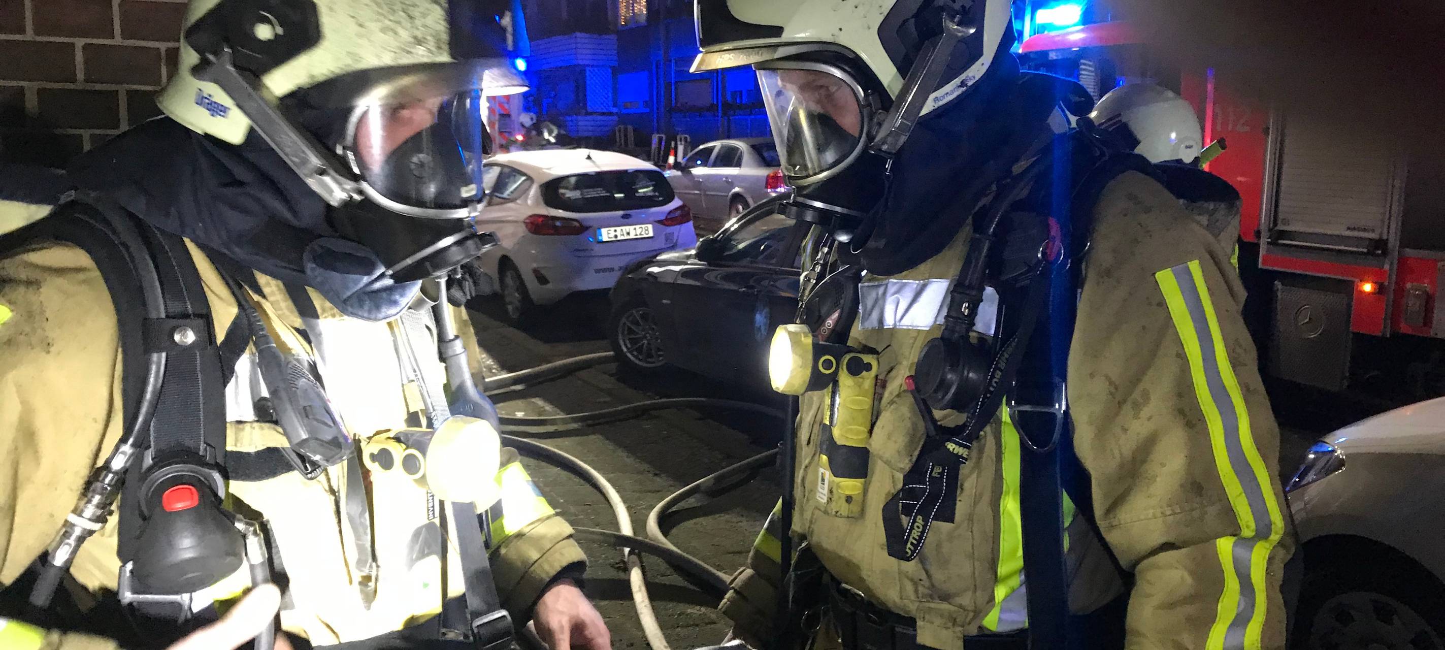 Feuerwehreinsatz auf der Neustraße in Bottrop