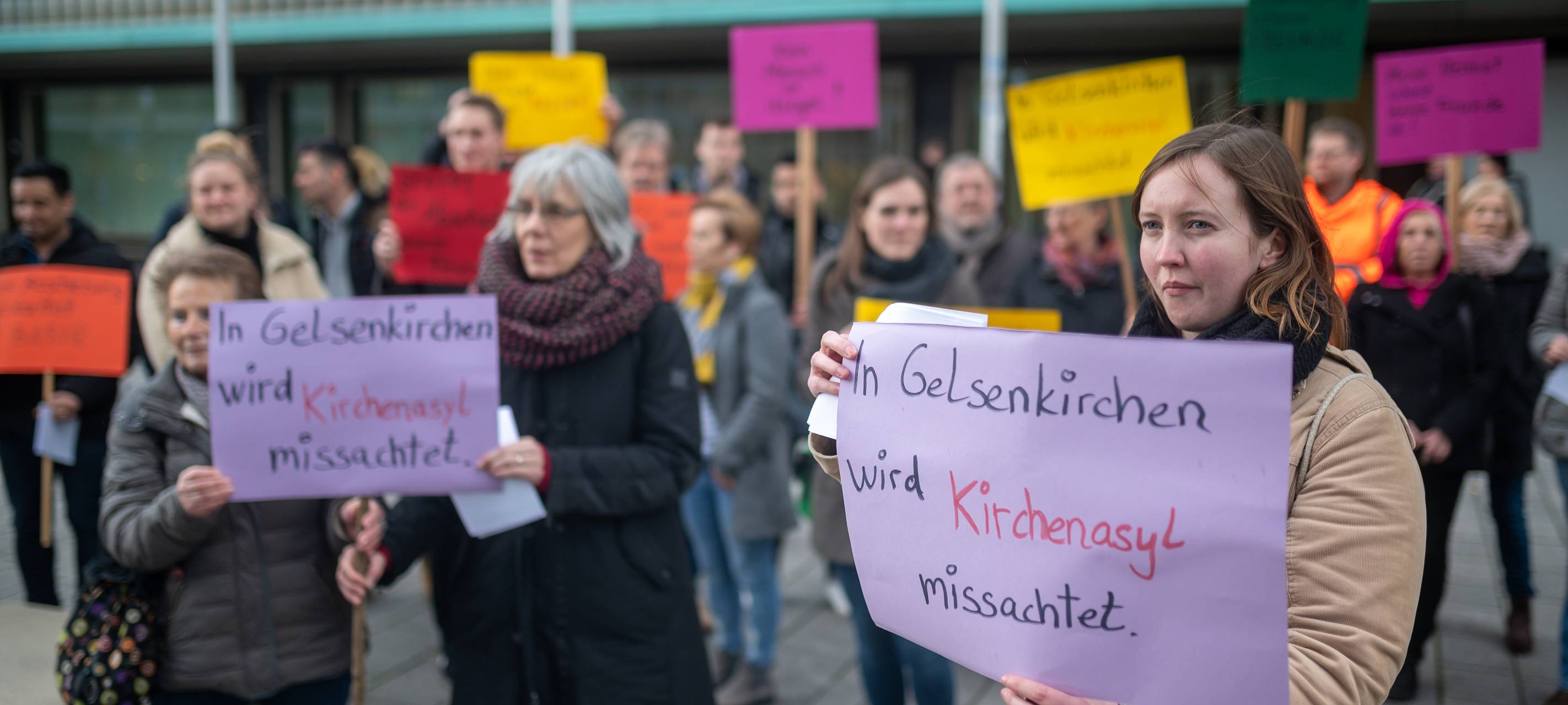 Demo wegen Abschiebung aus Kirchenasyl in Gelsenkirchen