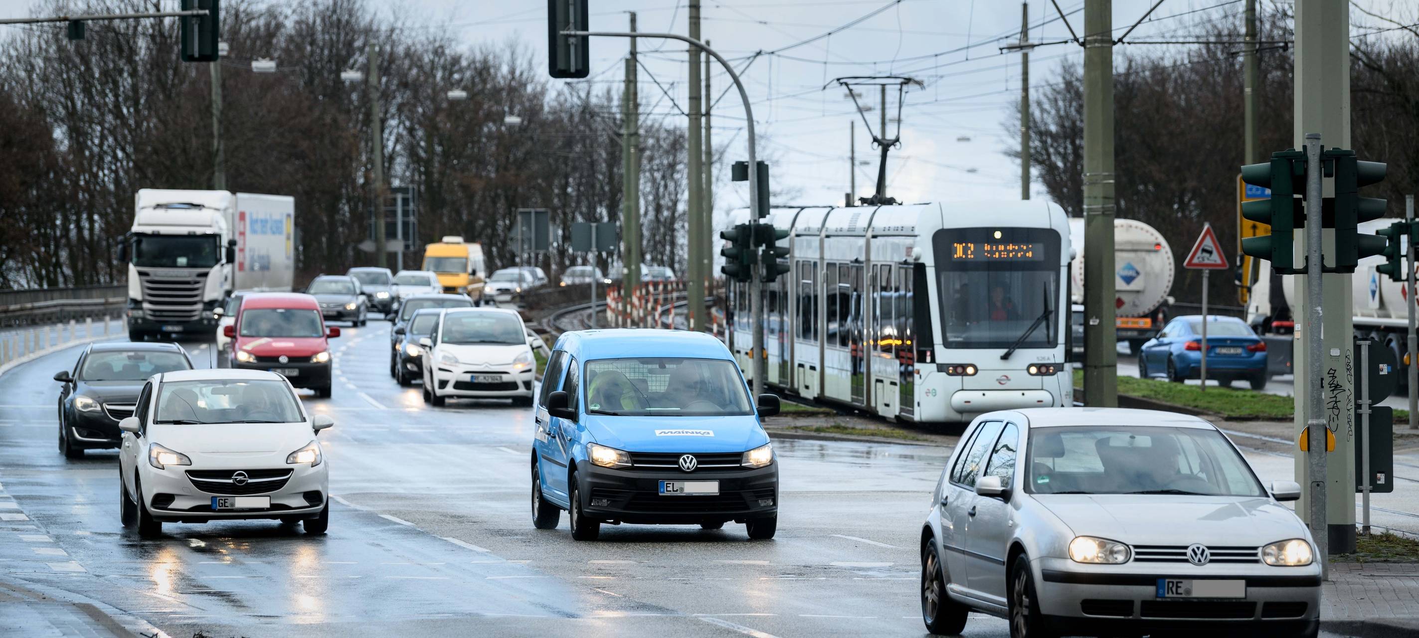 Die Kurt-Schumacher-Straße in Gelsenkirchen
