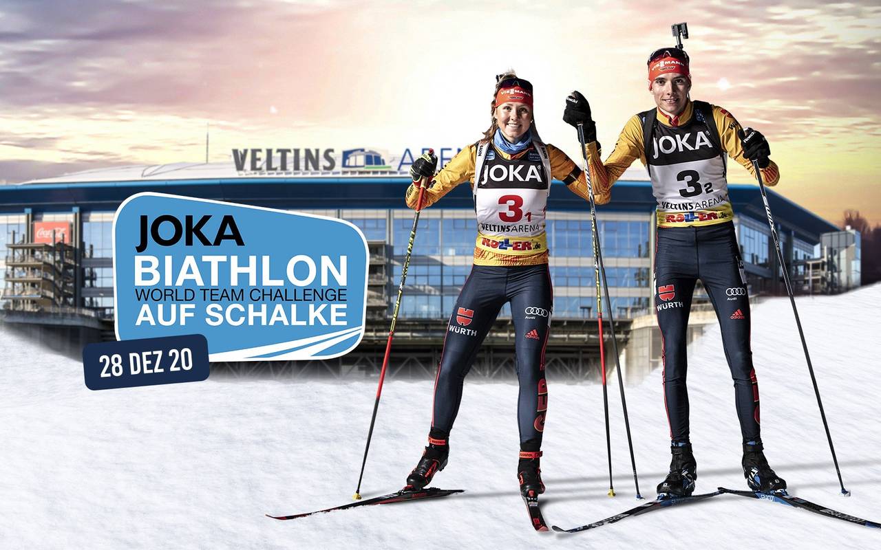 Plakat zur Biathlon World Team Challenge 2020 