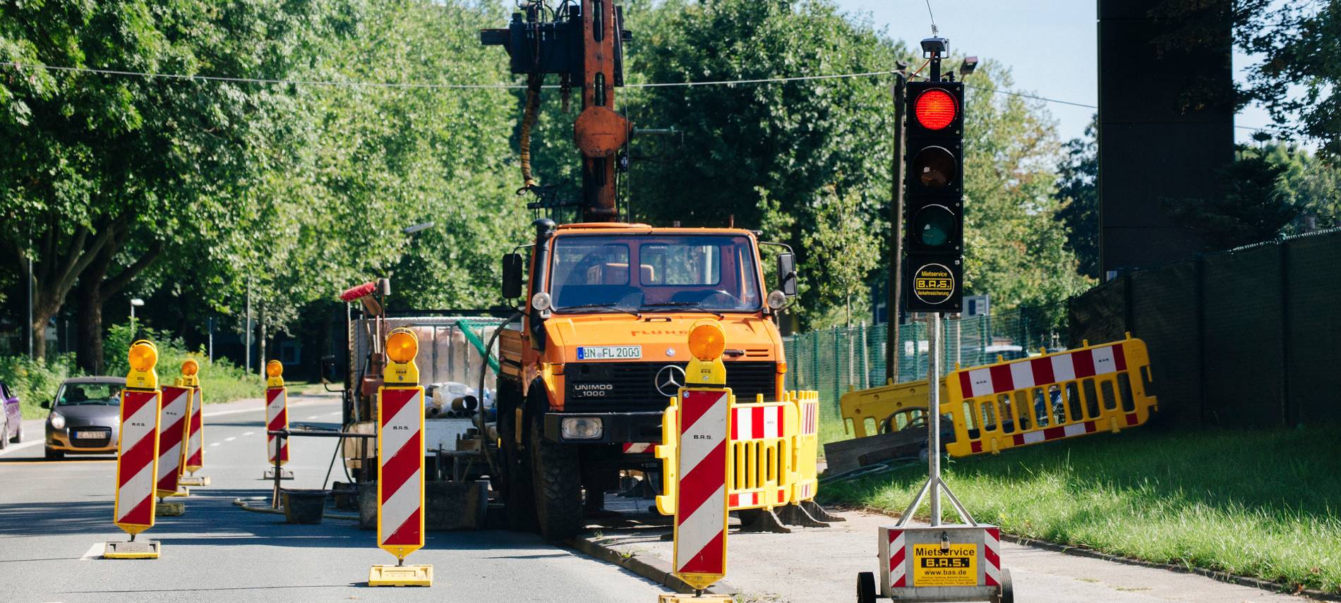 Sperrung auf der Bülser Straße in Gladbeck