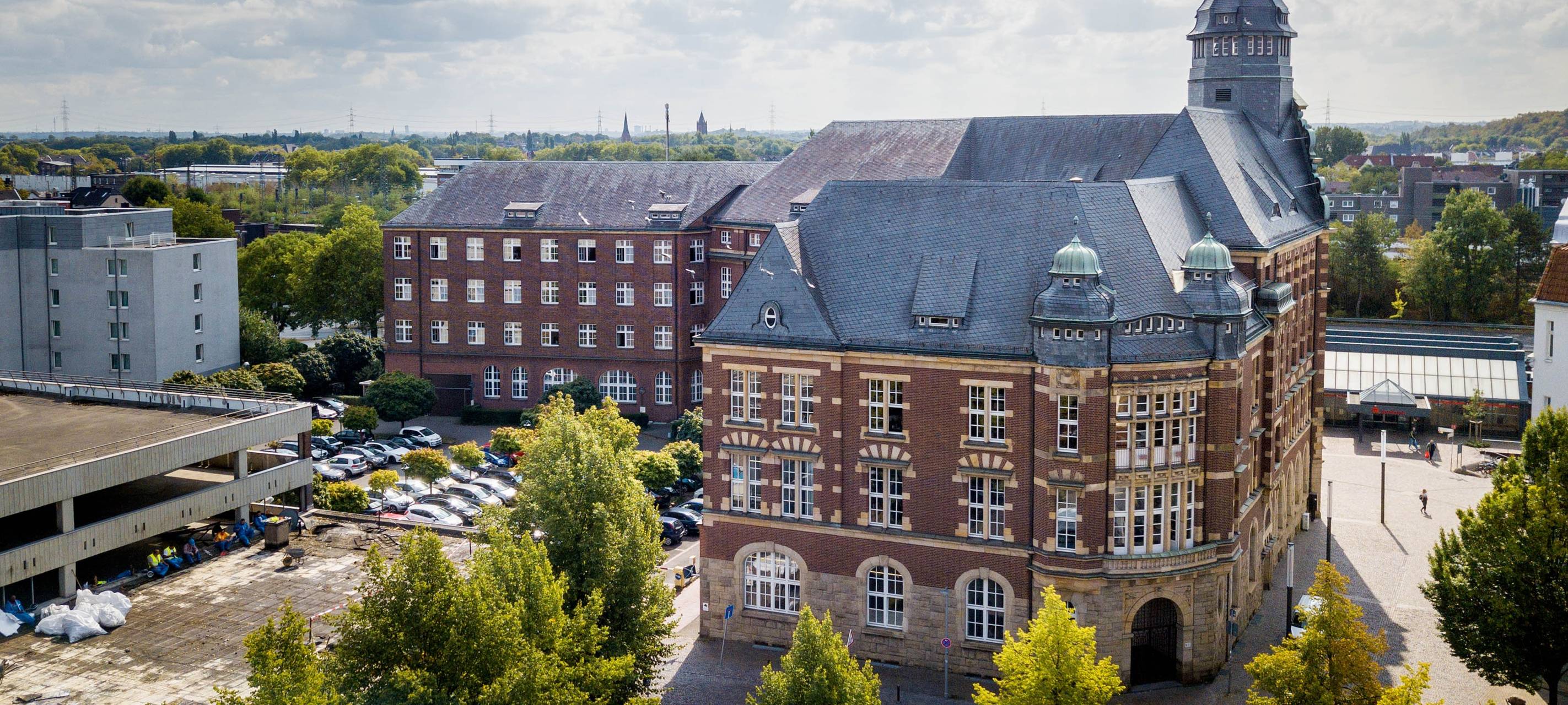 Luftbild des Verwaltungsgerichts in Gelsenkirchen