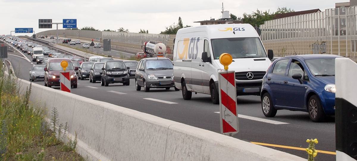 A42 bei Herne wird für Autofahrer einspurig