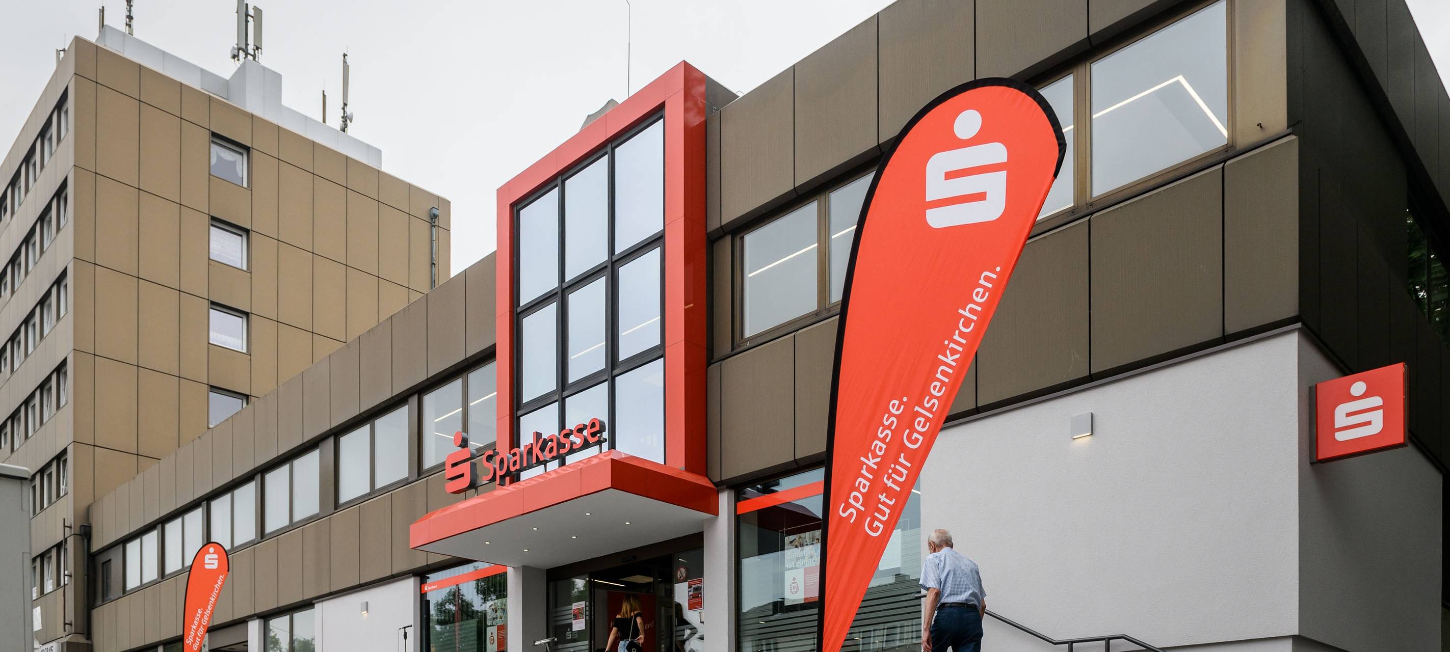 Eine Filiale der Gelsenkirchener Sparkasse