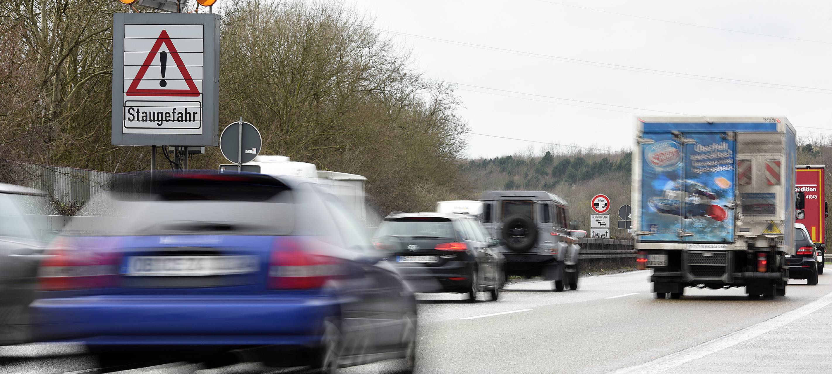 Die A42 bei Gelsenkirchen