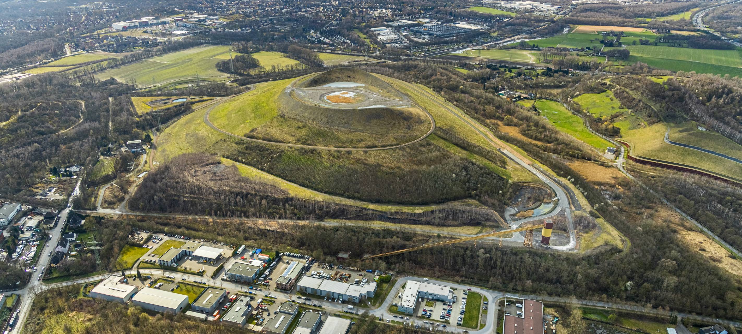 Der Gewerbepark Gladbeck-Brauck aus der Luft