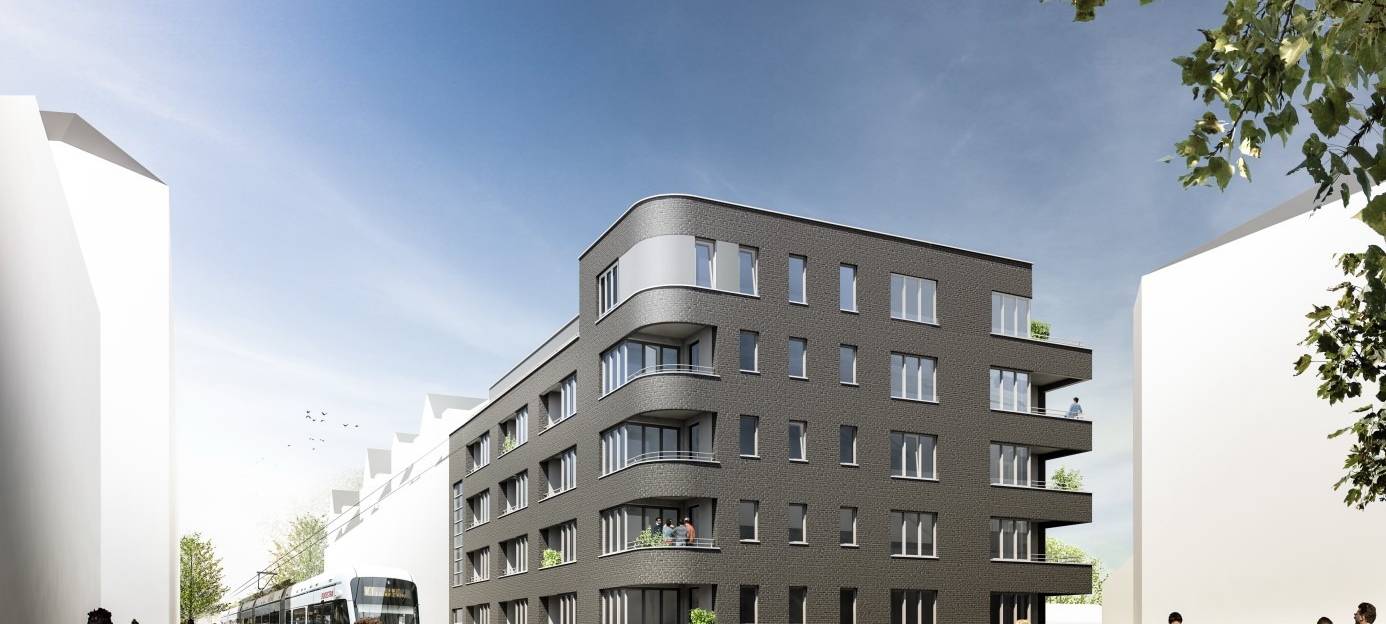 Eine Visualisierung des neuen Virchowbogens an der Bochumer Straße