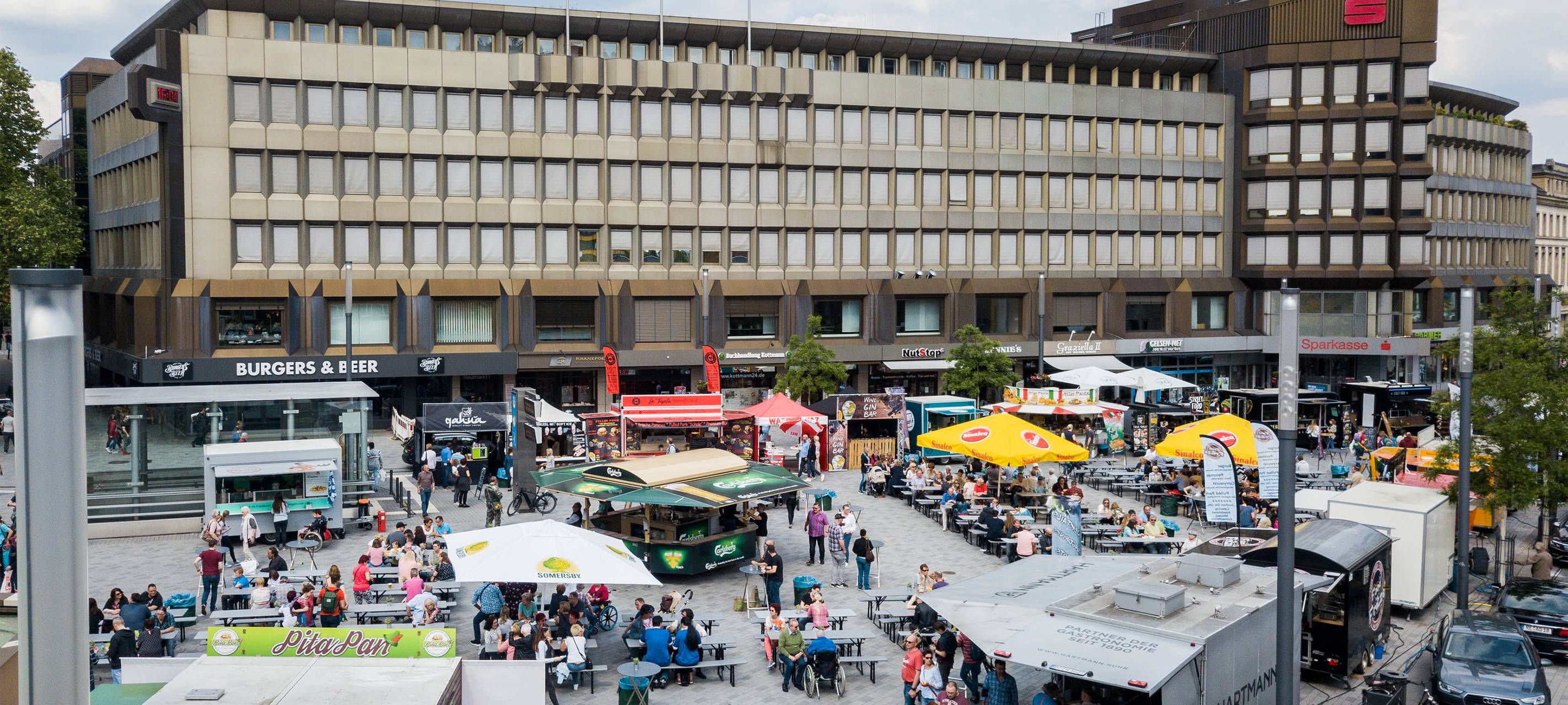 Das Street Food Festival auf dem Heinrich-König-Platz in Gelsenkirchen 2019