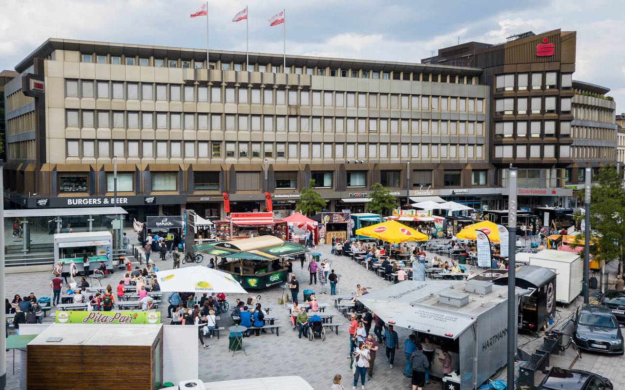 Das Street Food Festival auf dem Heinrich-König-Platz in Gelsenkirchen 2019