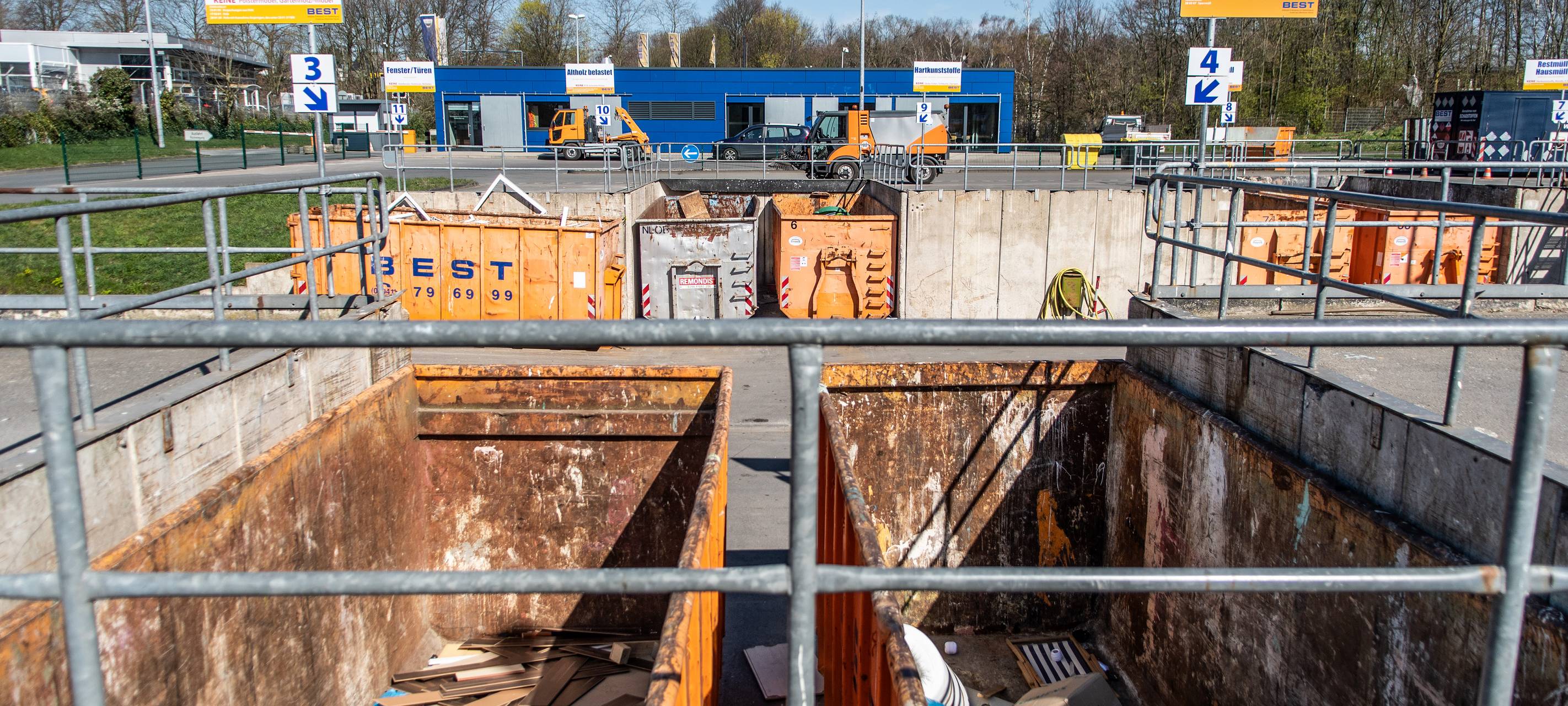 Der Recyclinghof Donnerberg in Bottrop