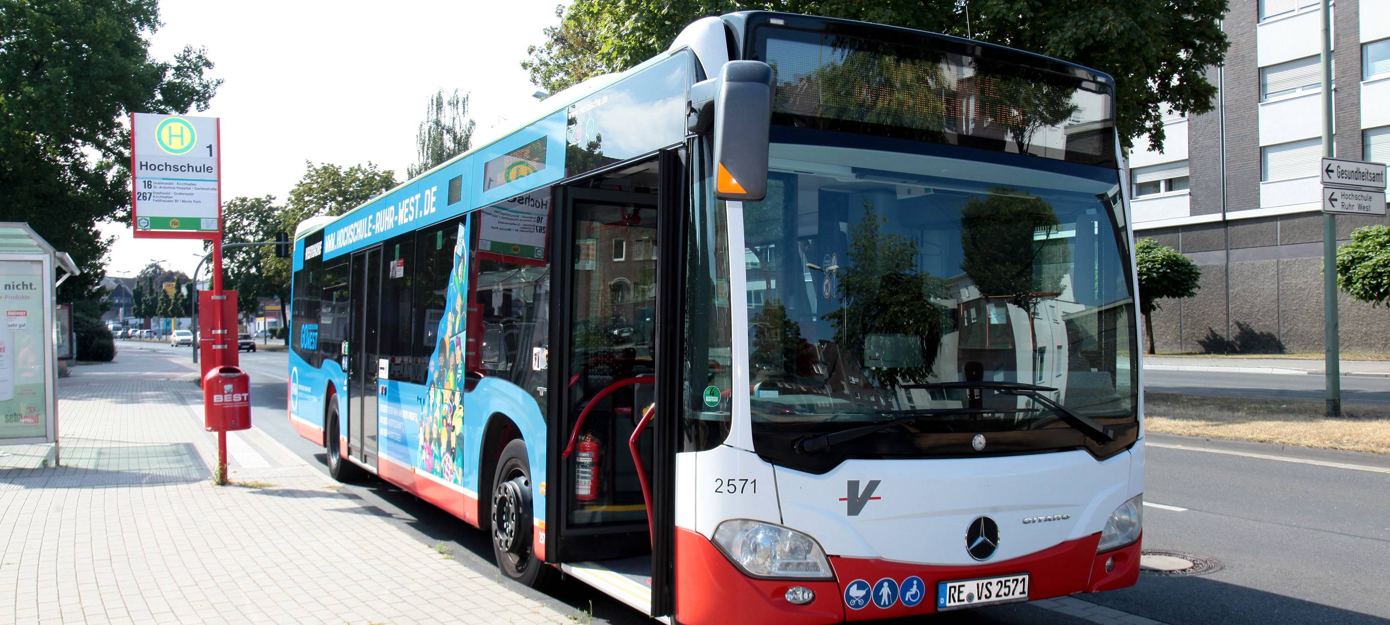 Ein Bus der Vestischen in Bottrop