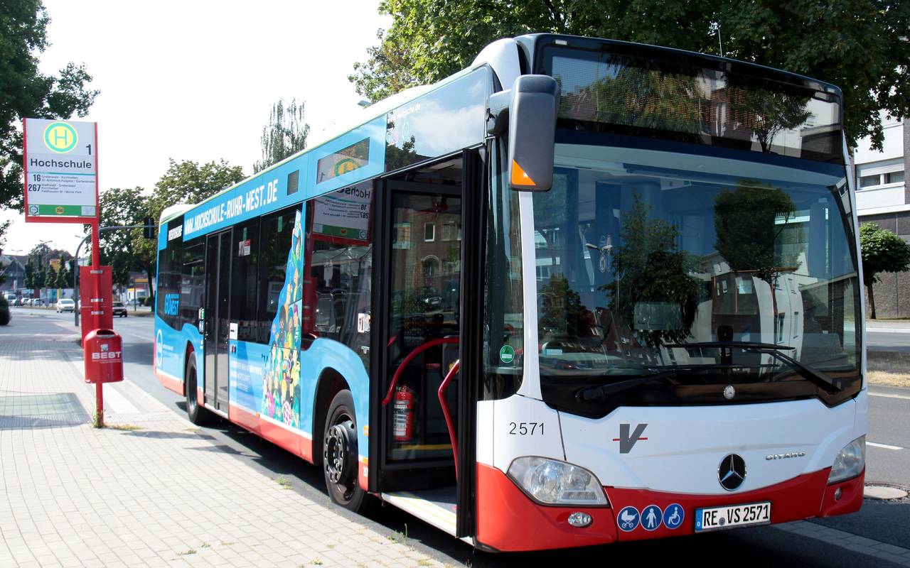 Ein Bus der Vestischen in Bottrop