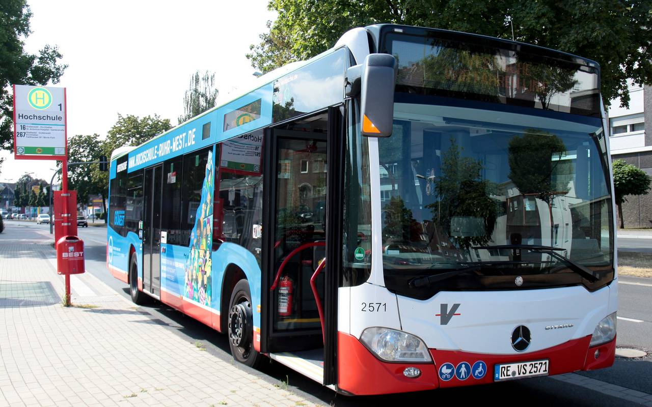 Ein Bus der Vestischen in Bottrop