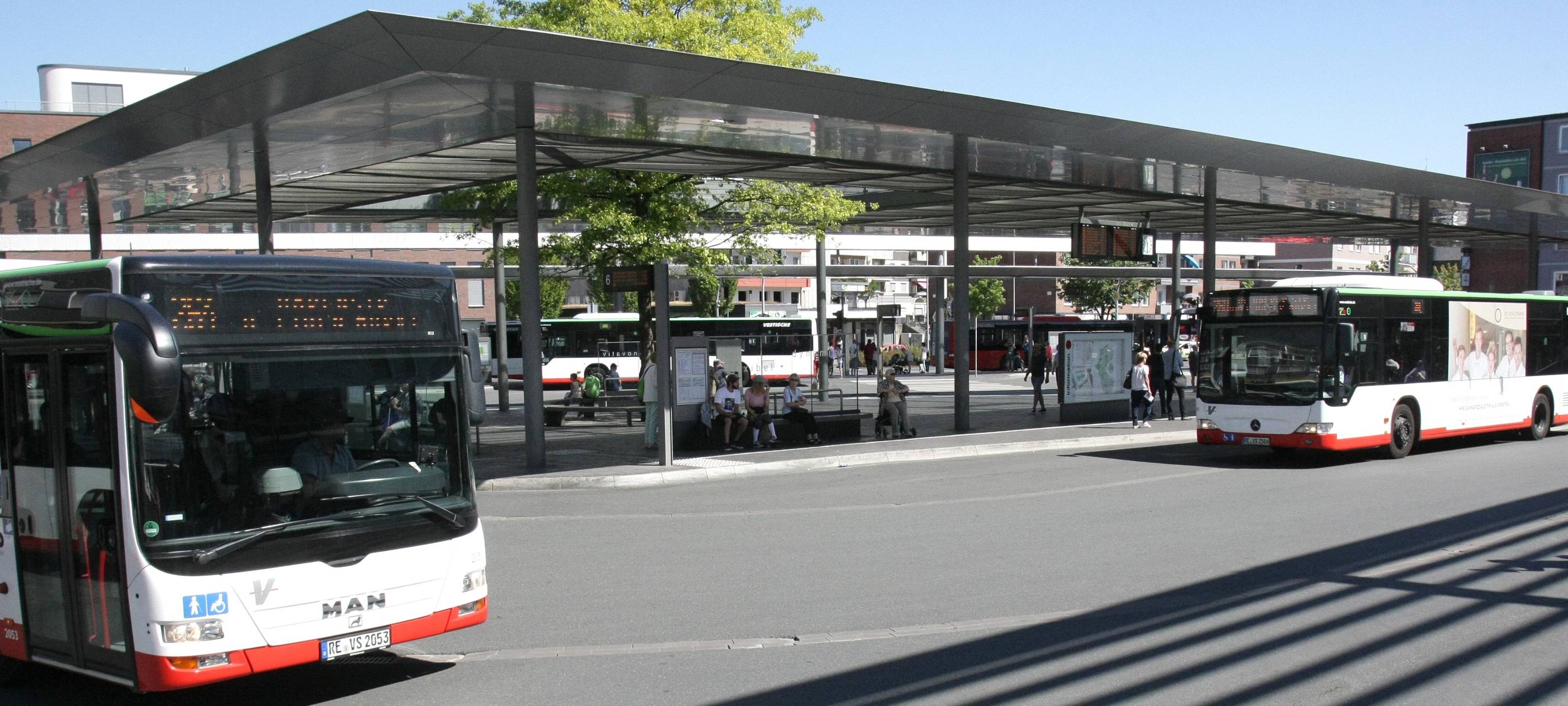 Der Busbahnhof in Bottrop